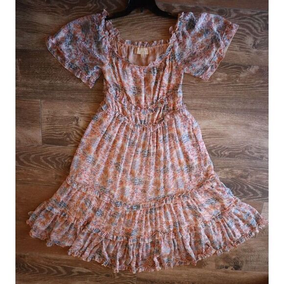 Love the Label x Anthropologie Sz M Waterlily Print Off The Shoulder Dress - Picture 1 of 13